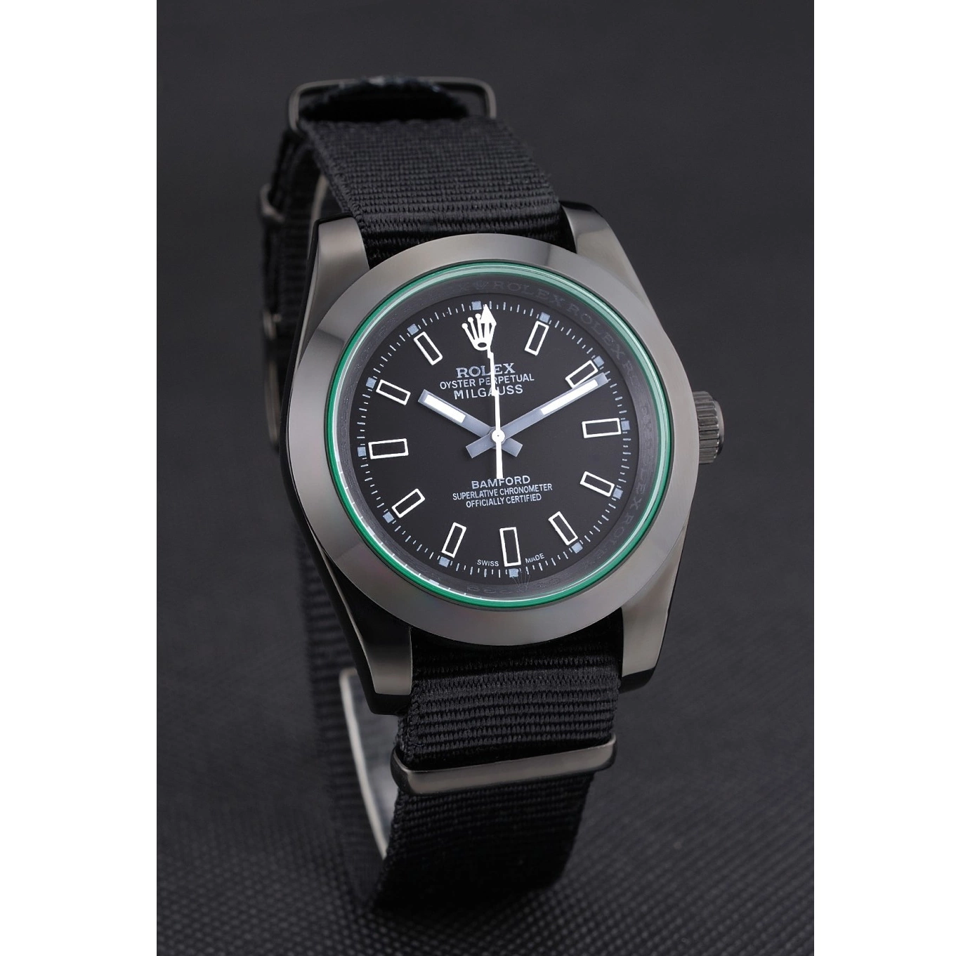 Best AAA Replica Sites Nylon Black Strap 622001 Milgauss Bamford Rolex 0614